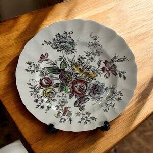 Johnson Bros Sheraton Floral  Dinner Plate 10" England Set of 4 Vintage